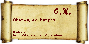 Obermajer Margit névjegykártya