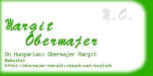 margit obermajer business card